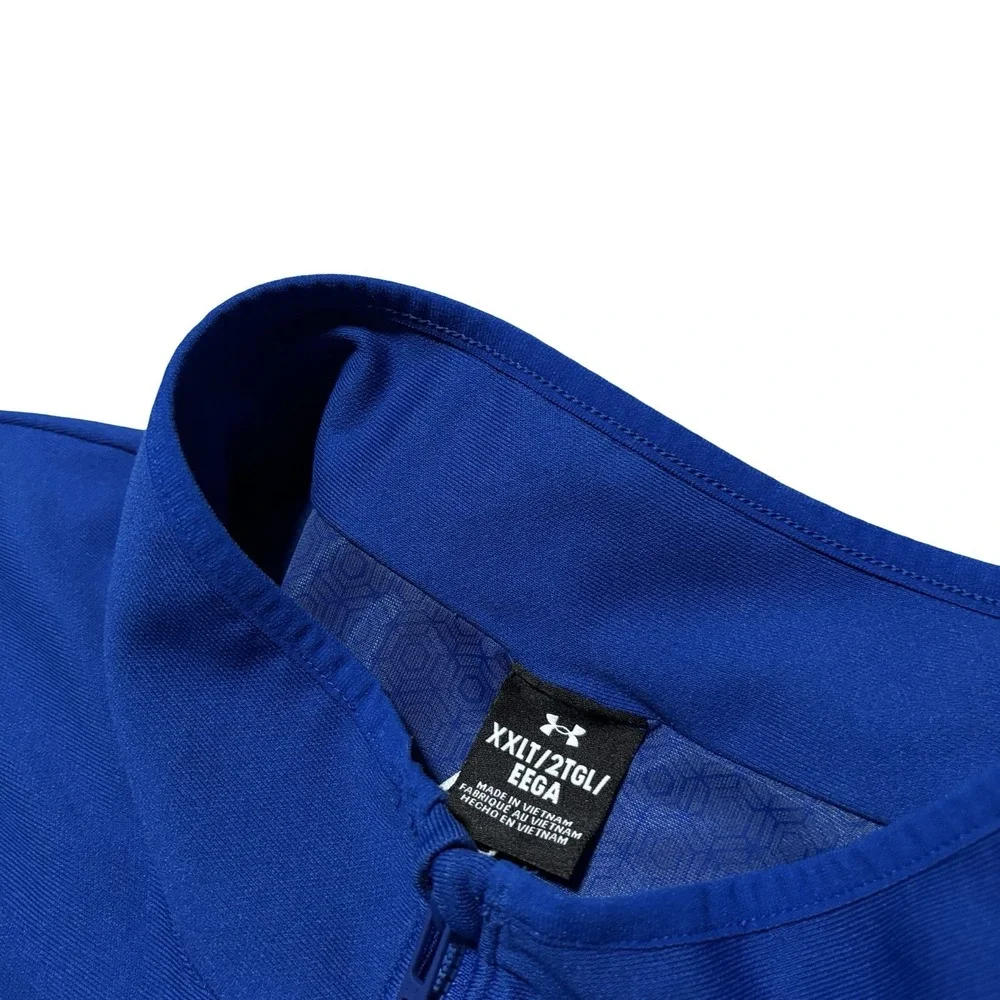 Under Armour Blue IMG Academy Full Zip Up Athletic Track Jacket Size 2XLT 25x31